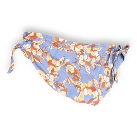🆕 NWT Women’s 3X Bikini Separates Blue Floral Side Tie Bottoms 24w 26w - Picture 2 of 3